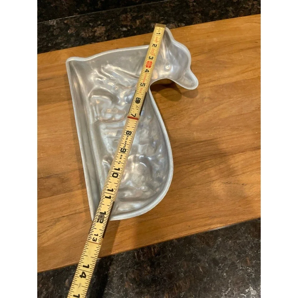 Vintage Cast Aluminum Lamb and rabbit jello/cake Mold